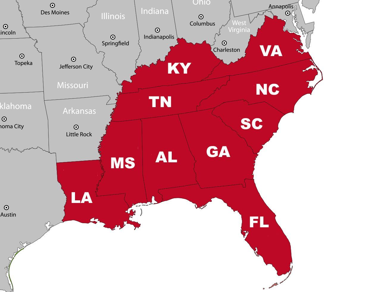 Morgan Construction areas of service