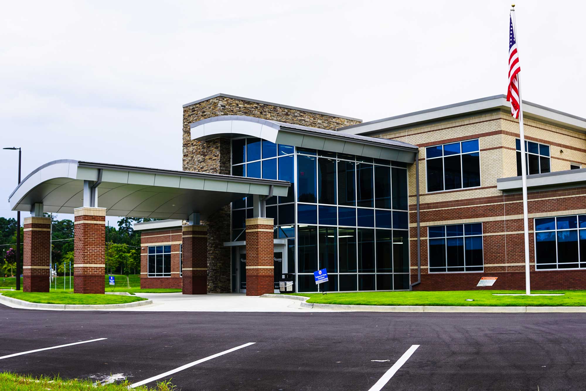Curtain Wall Glass Mid Shot